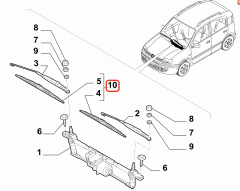 Fiat Panda Ön Silecek Takımı 71802635