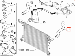 Fiat Egea Radyatör Üst Hortumu OPAR 52082461
