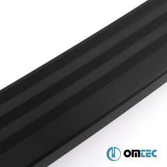 OMTEC 2524940B Arka Koruma Elegance (Siyah) Alu. - Fiat Doblo - MVN 263 - (2010-2021)