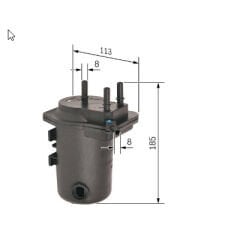 BOSCH 09864B2023 / 0450907011 CLİO 2 Yakıt Filtresi