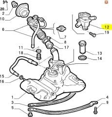 Fiat Elektirik Kesici Darbe Sensörü Atalet Sensörü OPAR 7790538