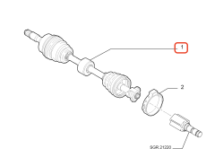 Fiat Doblo 1.3 D 1.3 JTD 1.9 JTD  Sağ Aks OPAR 51832278