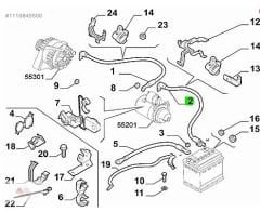 OPAR 51813153 Fiat Linea Akü Kablosu