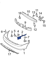 KIA Cerato Sağ  Arka Tampon Montaj Braketi 866142F000