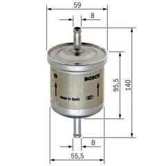 BOSCH 0450905002 Opel Astra F Benzin Filtresi 119113204500