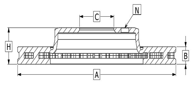 YAVUZSAN 13793 ÖN FREN DİSKİ TRANSİT Custom V362 Transit V363