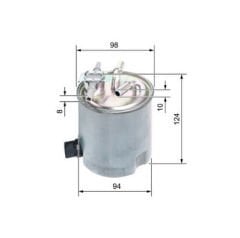 BOSCH F026402742 Nissan Qashqai Yakıt Filtresi 16400-JY00A