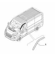 Kapı Direk Üst Fitili Sol Ducato Ricambi 53321493