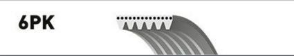 Kanallı V Kayışı | BANDO 6PK1900