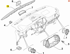 FIAT Fiorino Cam Havalandırma Kanalı 735604829