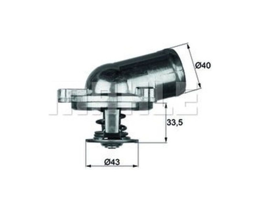 MERCEDES M111 124/202/210 Klimasiz ) (WN867548) Termostat  | MAHLE TI2287