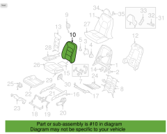 VOLVO Ön Sol Koltuk Sırt Süngeri 31446648 : 31306435