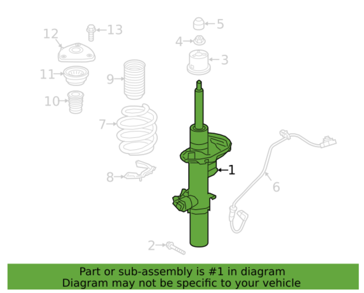VOLVO 31304095 S60 S80 XC60 Ön Sağ Amortisör 31317800
