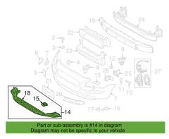 VOLVO 30632885 C70 Ön Tampon Alt Karlık 9181986