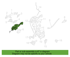 VOLVO Arka Sağ Kapı Dış Kol İç Mekanizması 30784203