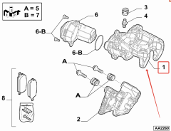 OPAR 51934286 500X Jeep Renegade Arka Sağ Fren Kaliperi Motorsuz 71799344 / 71799345