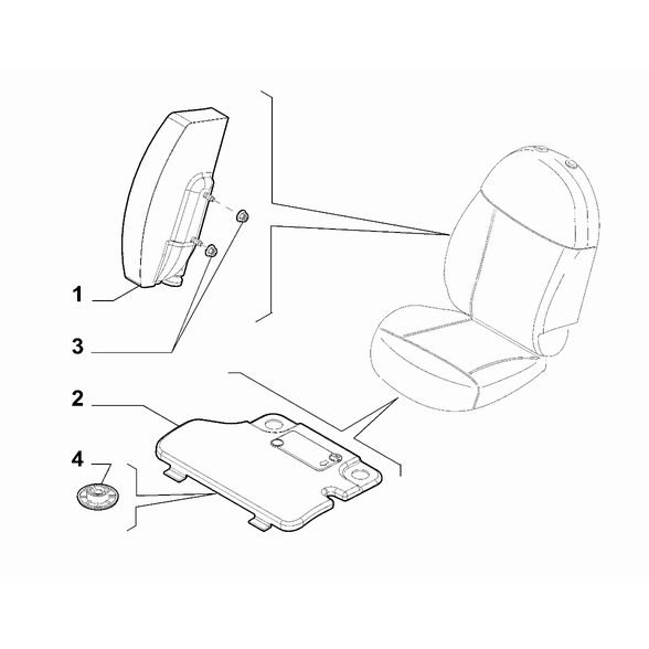 156079351 KLİPS Hava Yastığı Cihazı Düğmesi