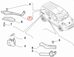 Fiorino Sol Kapı Üst Orta Rayı 1395846080