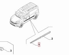Doblo Premıo Ön Sol Süs Çıtası 735534336
