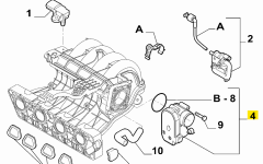 FIAT 500 1.4 16V  Gaz Kelebeği OPAR 77364949 , 71788073 , 55187316