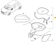 Fiat Punto Sol Dış Dikiz Aynası Elektrikli 735465562