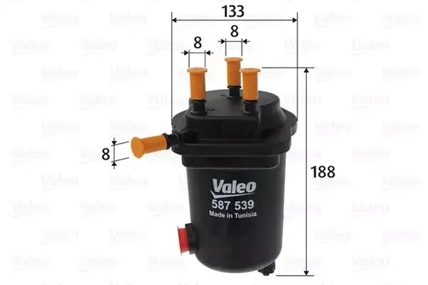 VALEO 587539 Yakıt Filtresi 164001540R