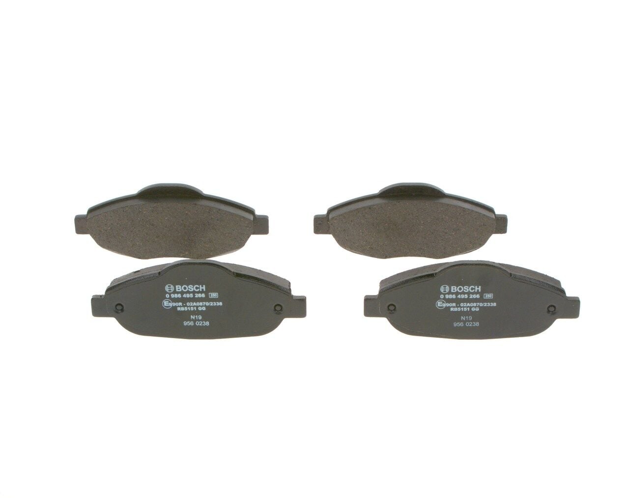 BOSCH 0986495266 PEUGEOT 3008 Ön Fren Balatası 1647862780