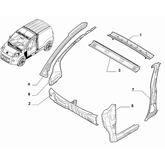 FIAT FIORINO Sol Ön Direk OPAR 1383858080 / 1396913080