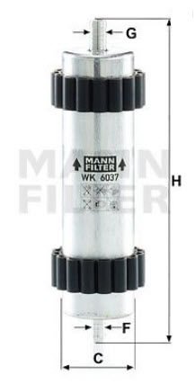 MANN WK6037 Audi A6 A7 Mazot Filtresi 4G0127401