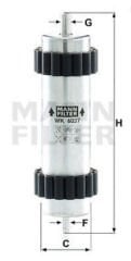 MANN WK6037 AUDI A6 A7 Mazot Filtresi 	 4G0127401