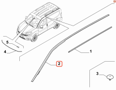 Fiat Doblo Sol Cam Üst Tavan Komple Fitil OPAR 52022906
