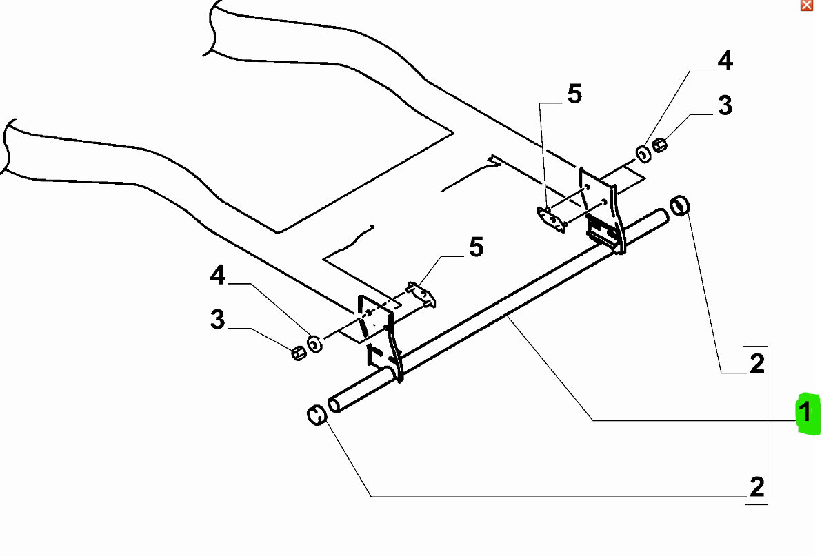 FIAT RAM Arka Tampon Çubuğu 6000611762
