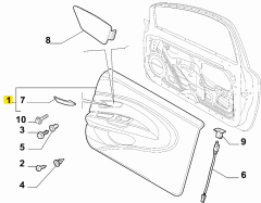 FIAT Linea Kapı Döşemesi Paneli 735554072