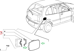 FIAT Palio Siena Benzin Depo Gövde Depo Kapağı 46802517