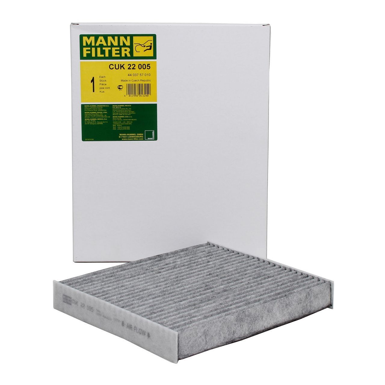 MANN CUK 22 005 Aktif Karbonlu Polen Filtresi 	 6Q0819653